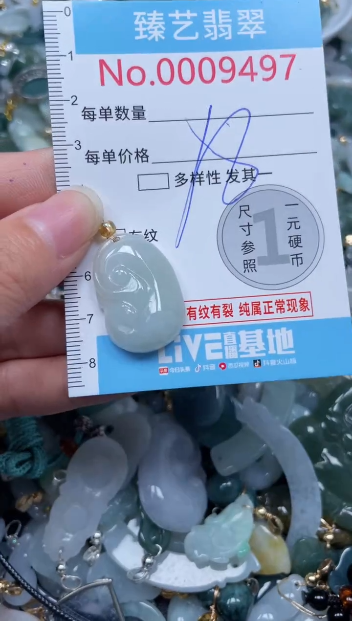 颈饰未镶嵌翡翠9497