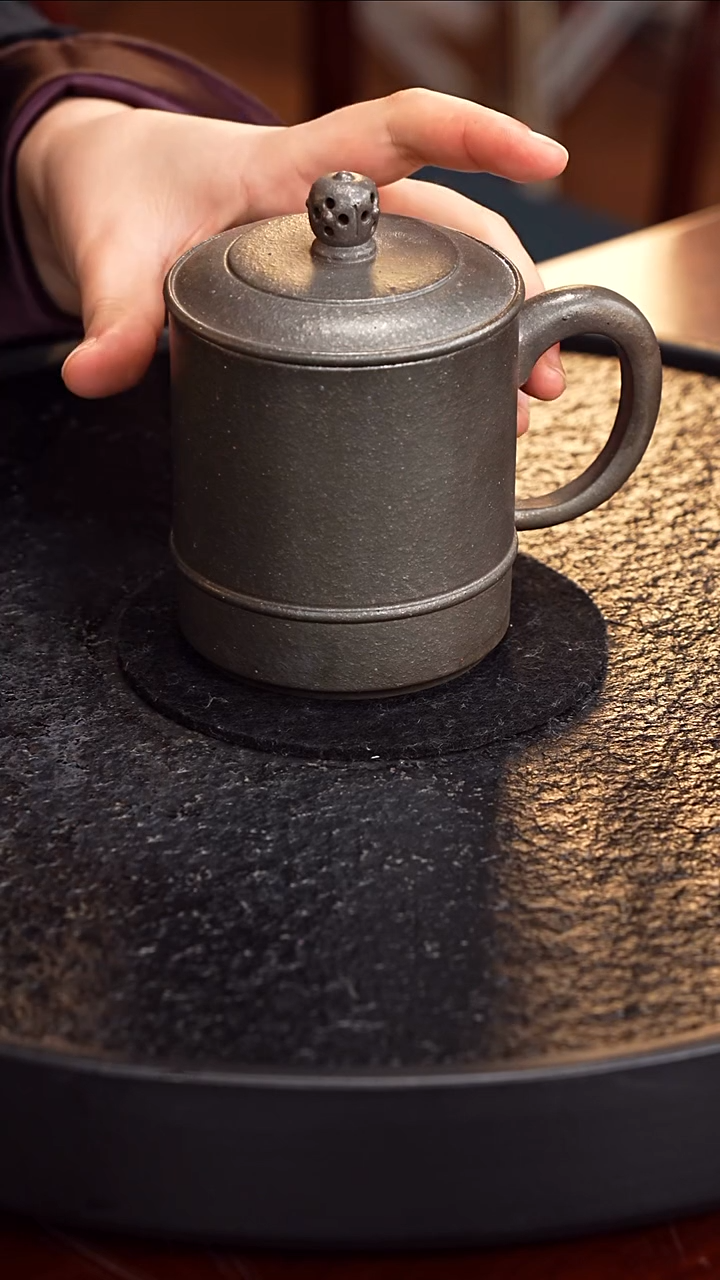 茶壶紫砂XW 红降坡还原烧办公杯3/ 280毫升 礼盒 手提袋