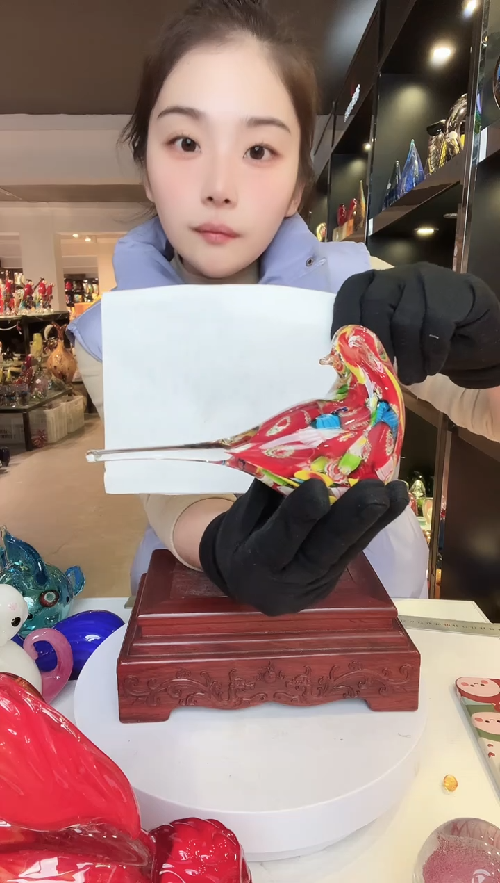 【闪购商品】茶盏琉璃摆件家居摆件