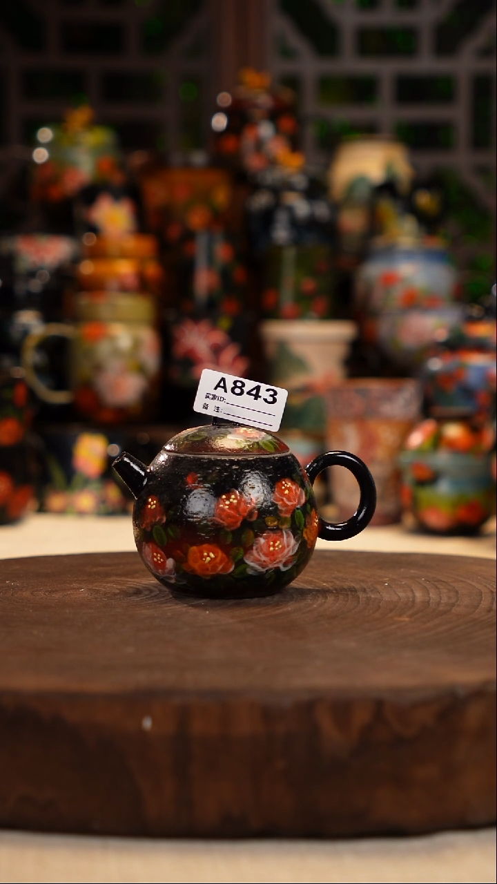 油画   手绘釉下彩843