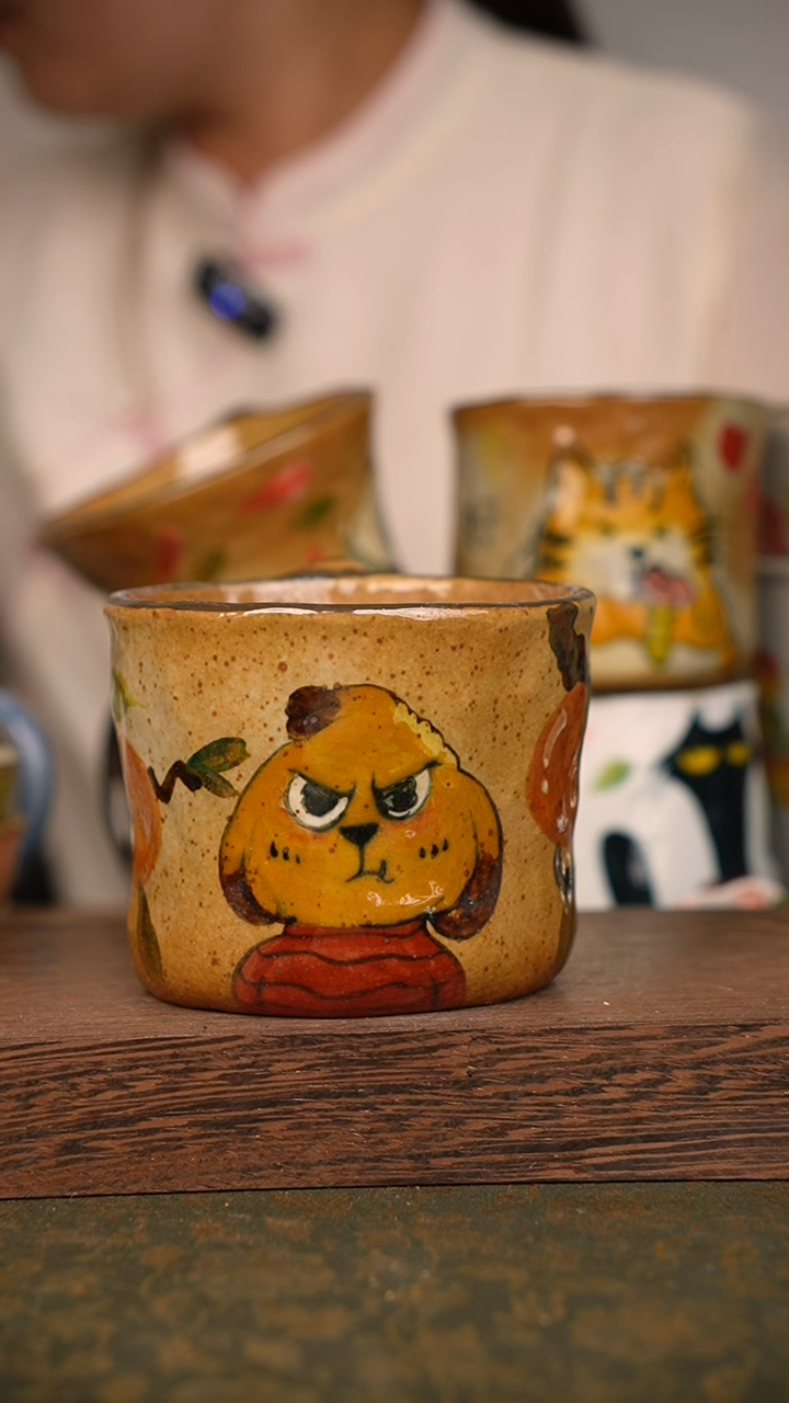 摆件泥垚手作 景德镇手工手绘器物