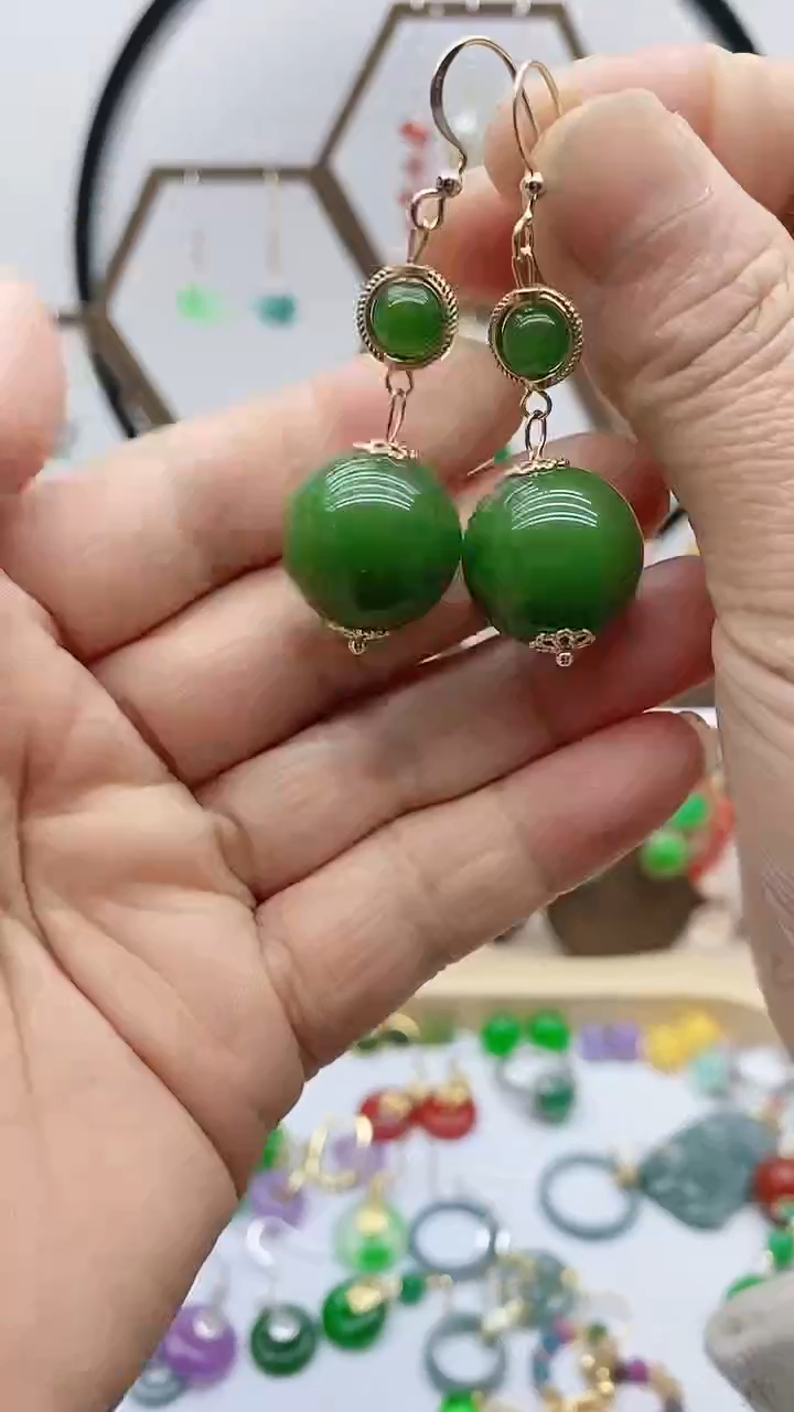 未镶嵌和田玉耳饰92