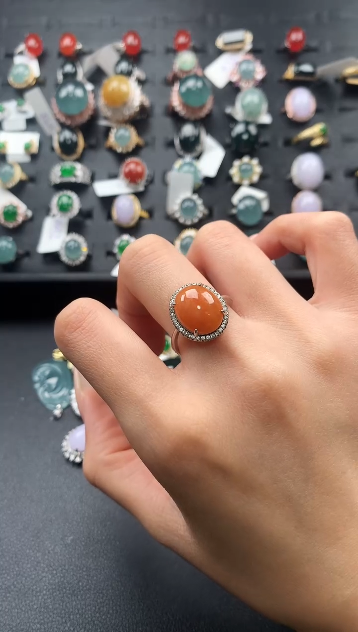 【闪购商品】翡翠戒指未镶嵌235443254235432453