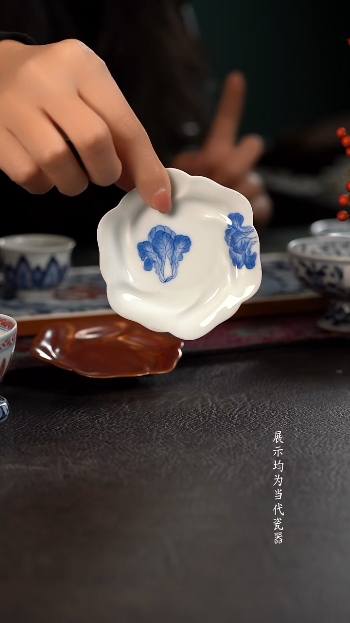 聚澜堂白菜花朵杯垫