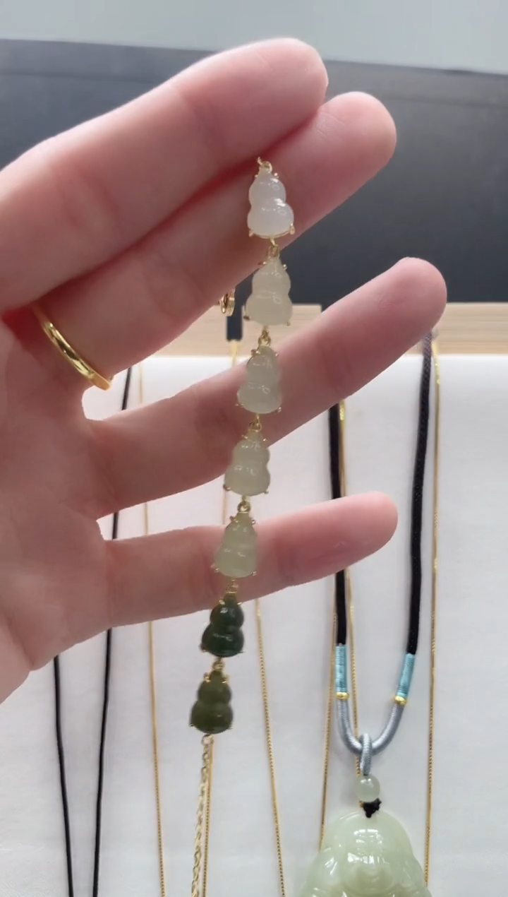 【闪购商品】和田玉颈饰银S925镶嵌00000000