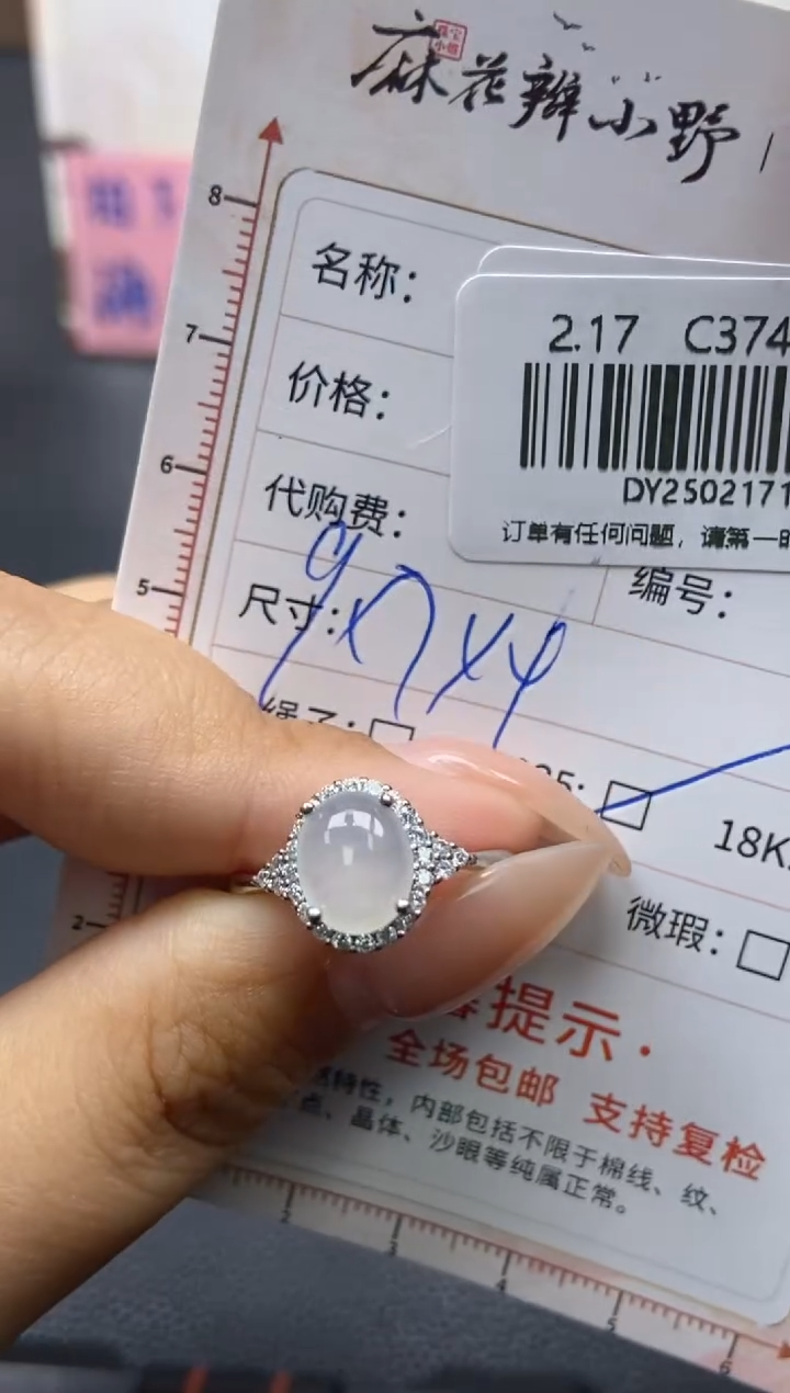 【闪购商品】定制翡翠银S925镶嵌天然翡翠A货110