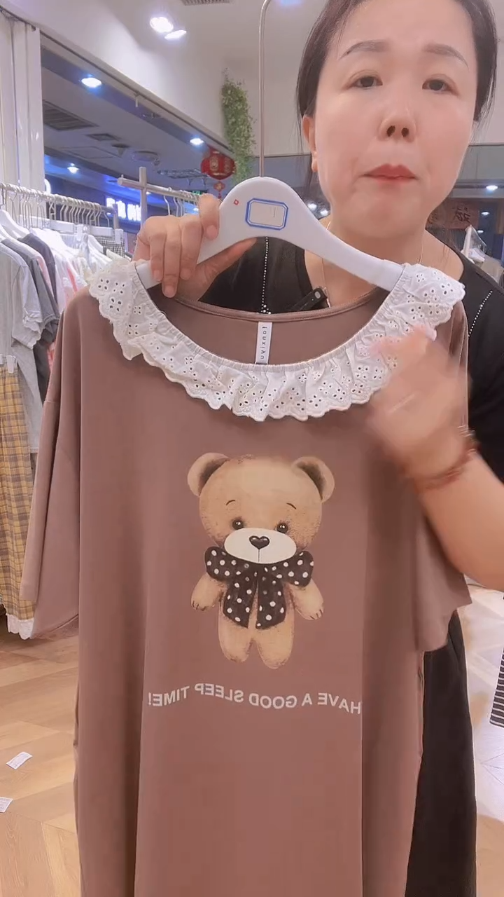 棉半袖睡裙160斤以下