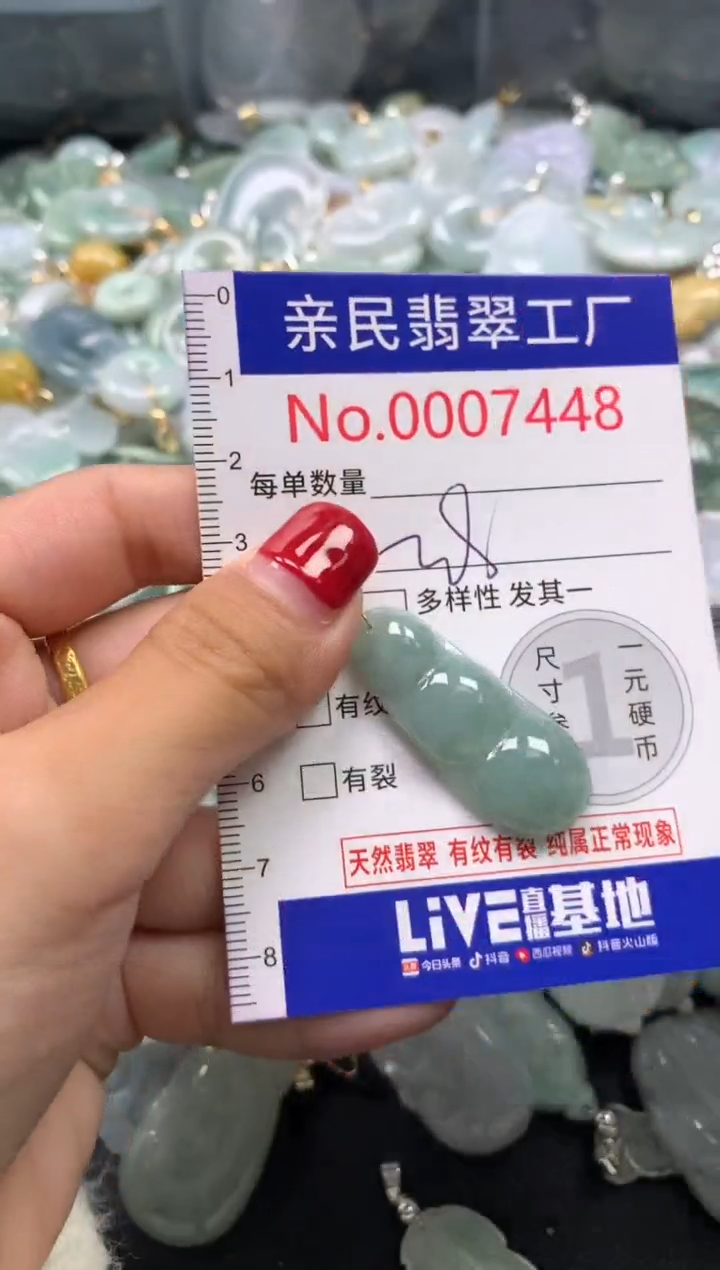 吊坠(不含链)未镶嵌翡翠7448