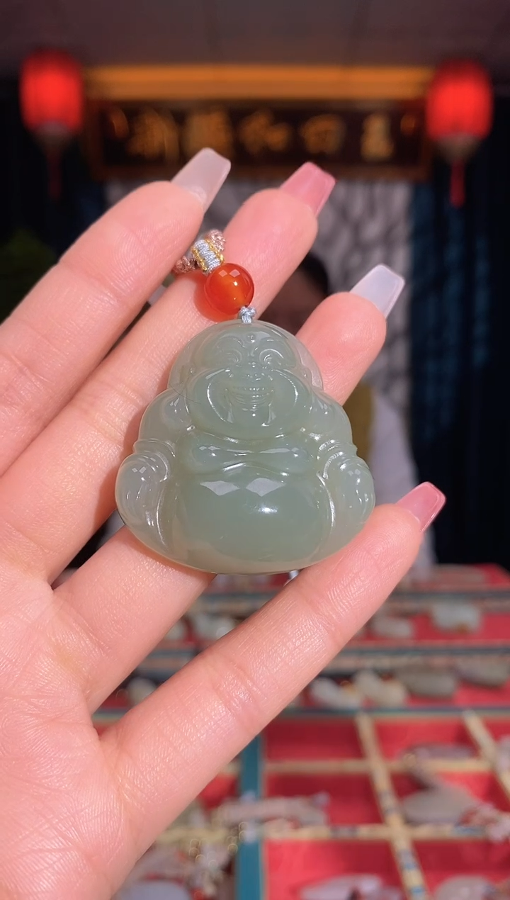 【闪购商品】和田玉颈饰未镶嵌佛【40】