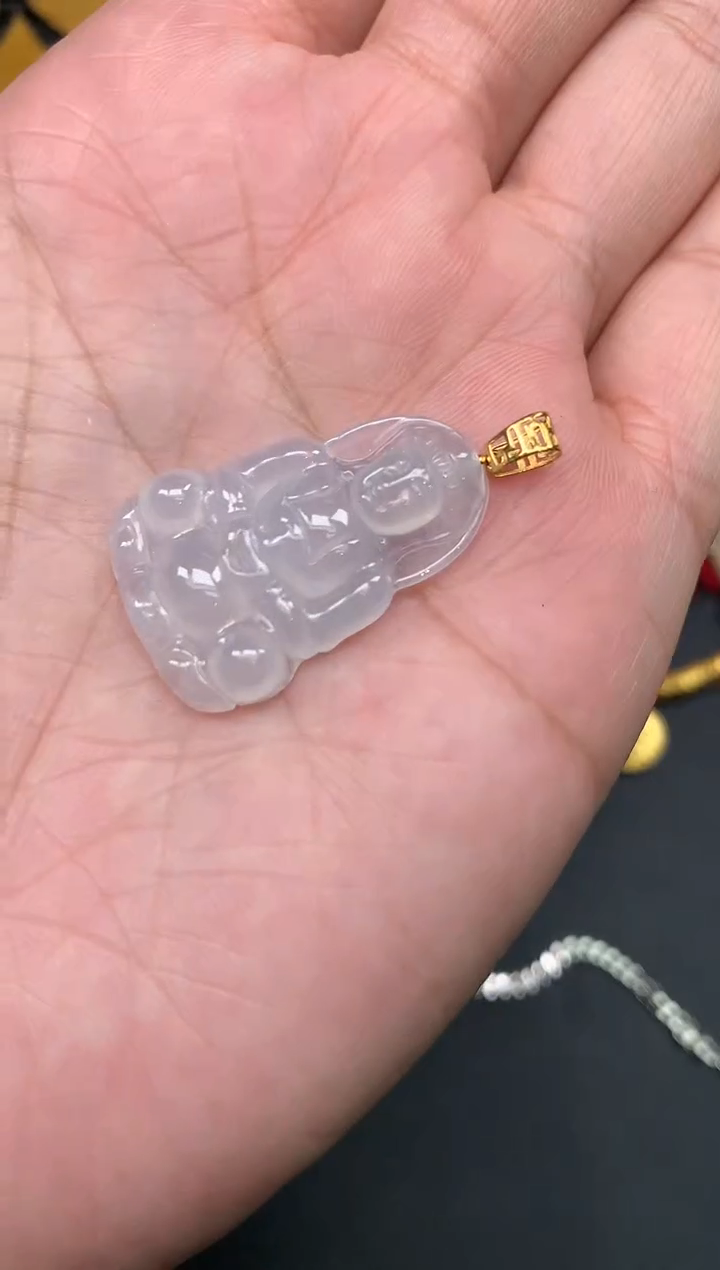 【闪购商品】翡翠颈饰18K金镶嵌一1399