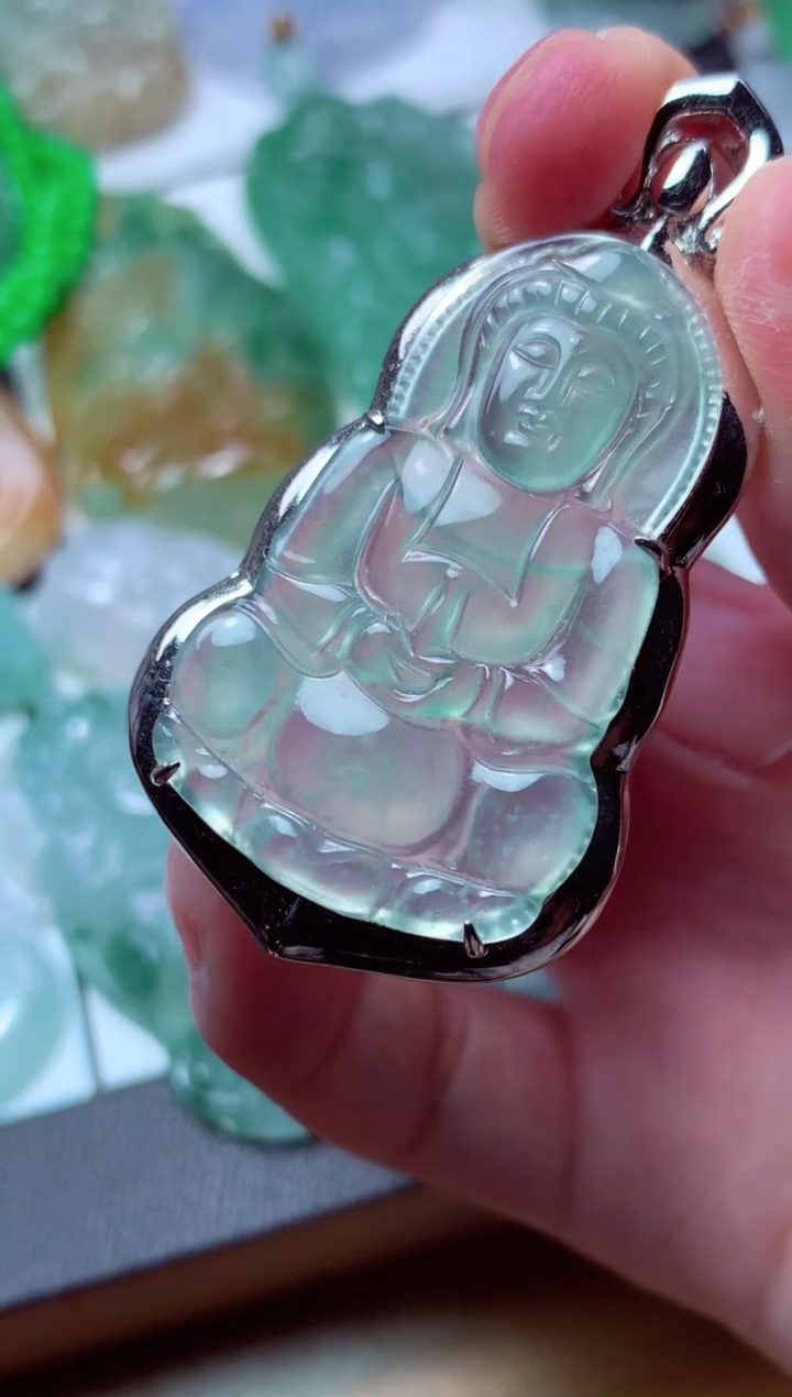 翡翠未镶嵌颈饰天然翡翠