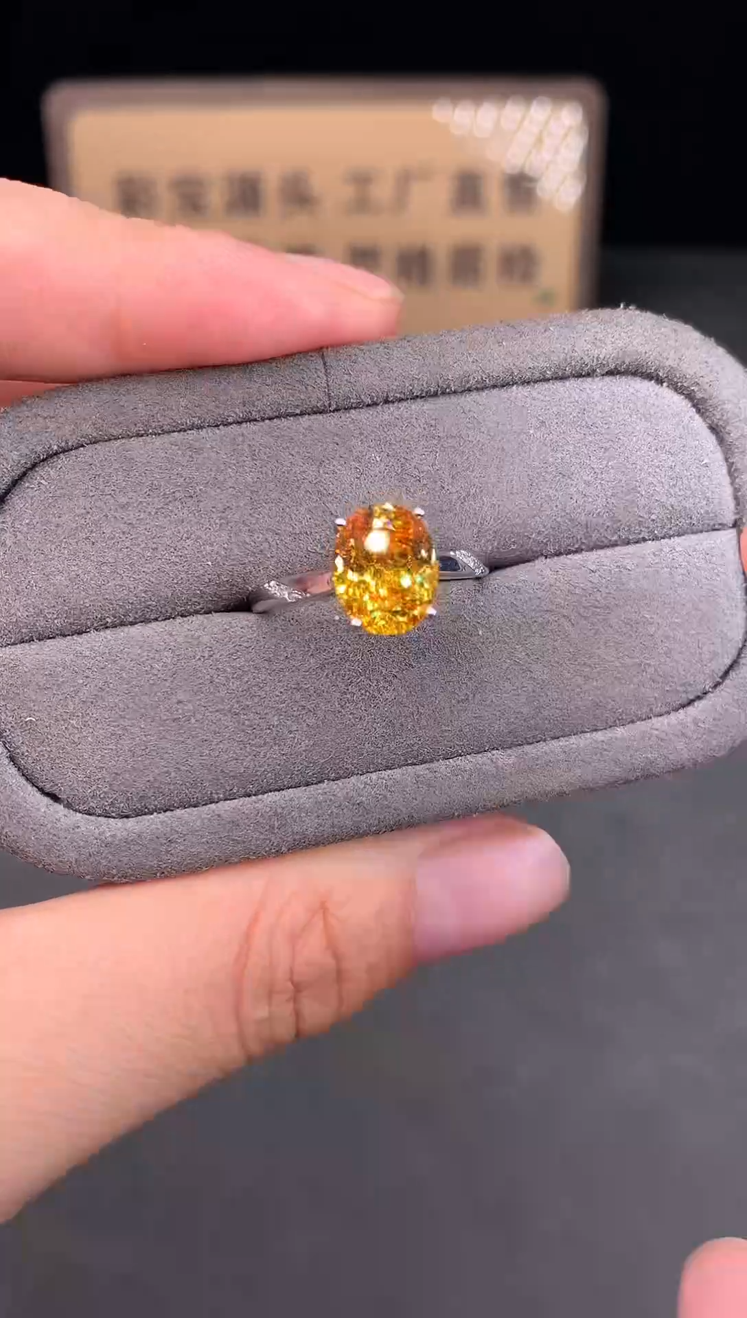 银S925镶嵌戒指碧玺1111