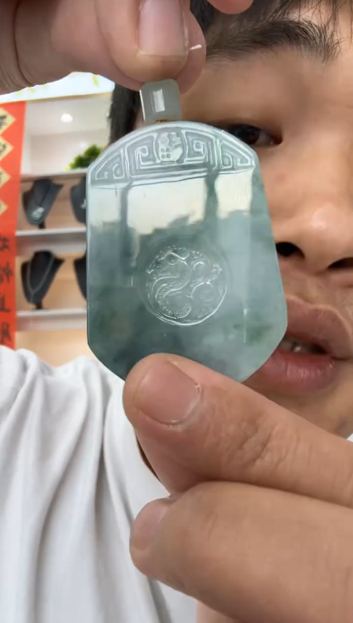 【闪购商品】翡翠颈饰未镶嵌天然翡翠A货孤品一件