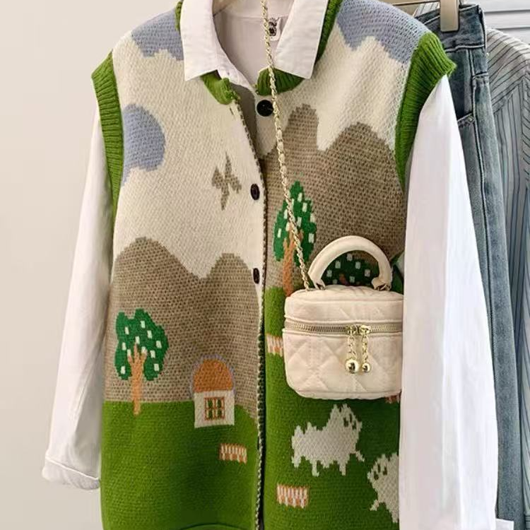 701-800)黄有钱女装秋冬装马甲毛衣