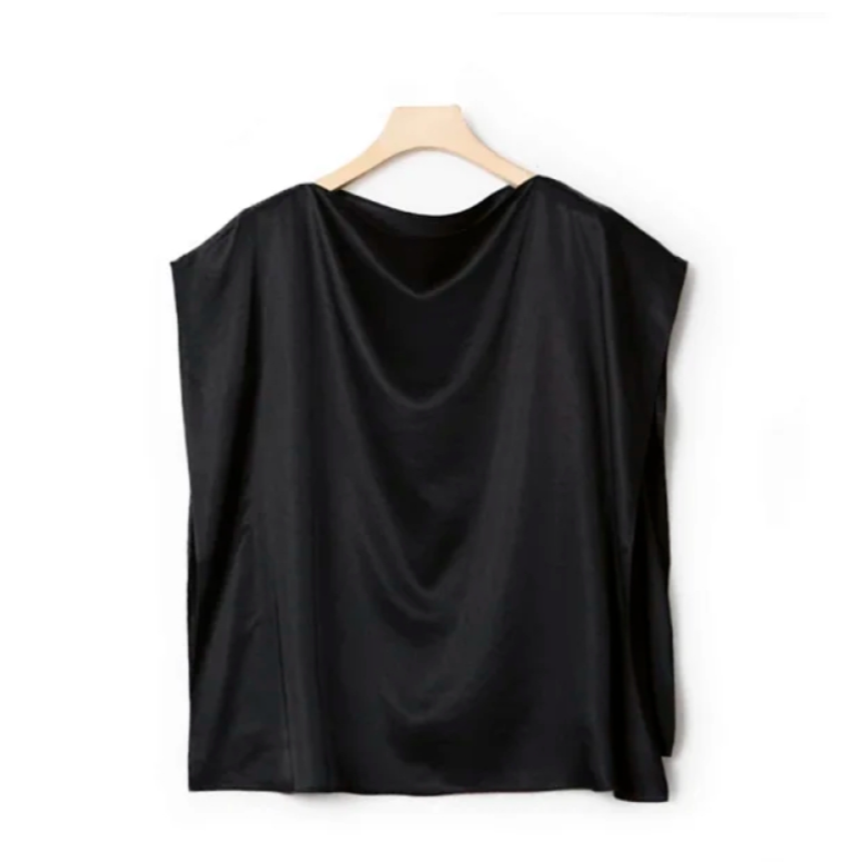 【冒总专属】蝙蝠袖宽松不规则衬衫SY20515