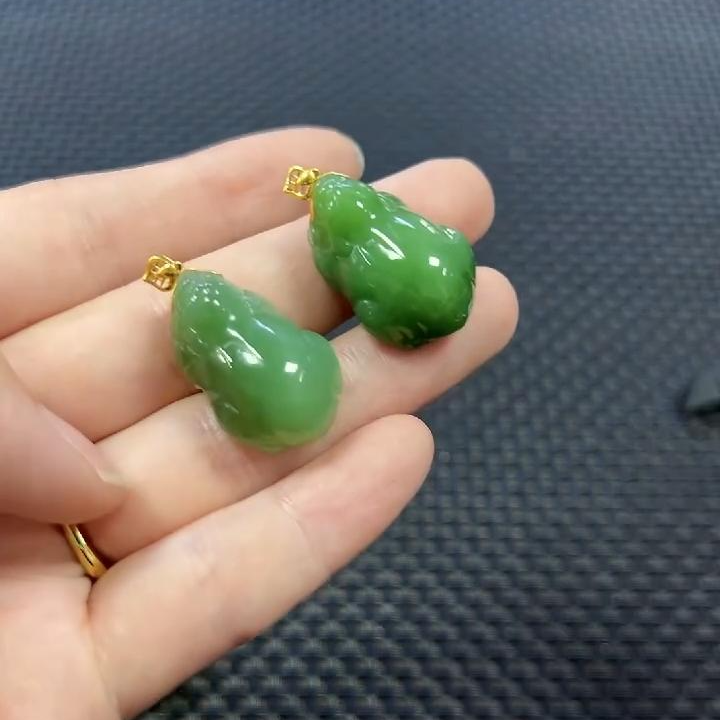 和田玉18K金貔貅挂件 （多样性发1件）2086