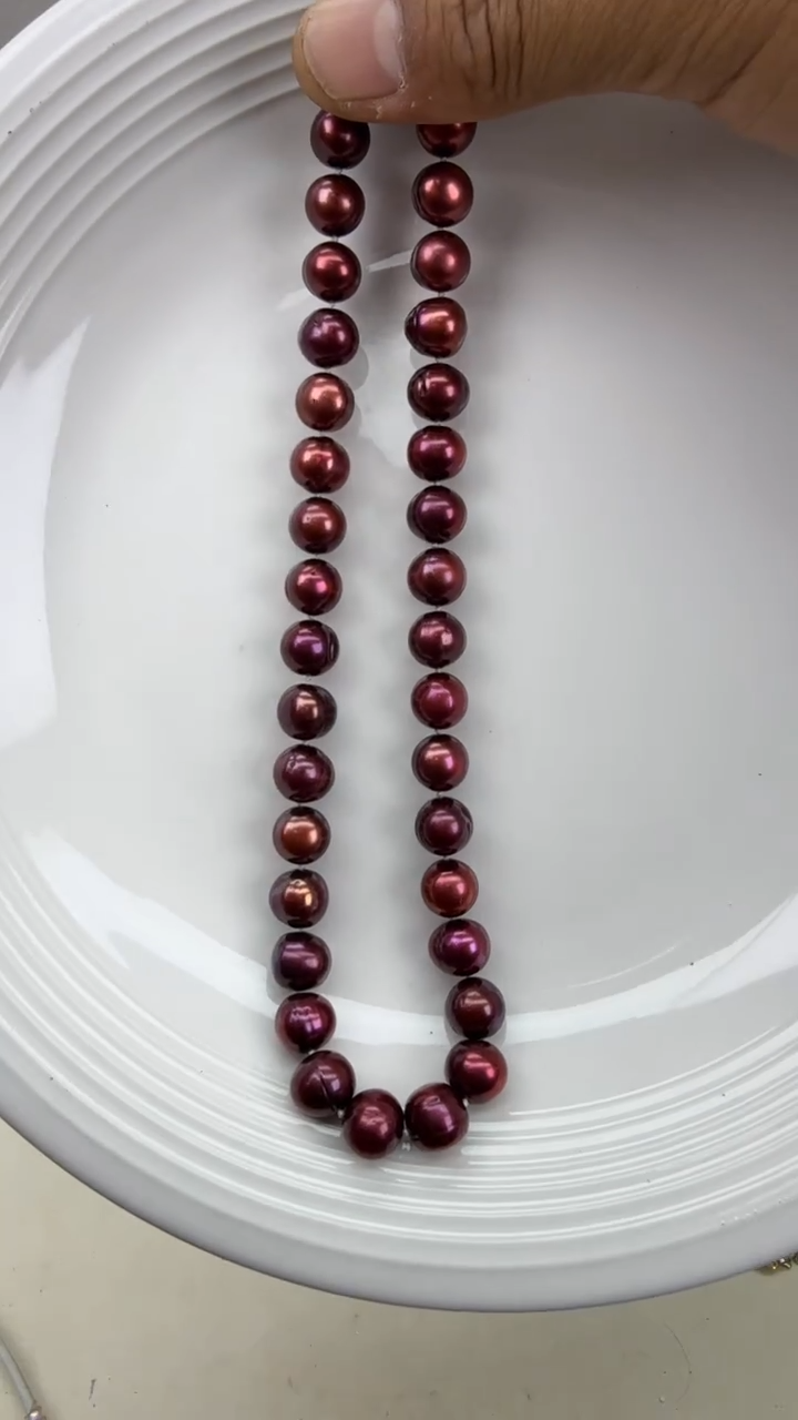 颈饰银S925镶嵌淡水珍珠1