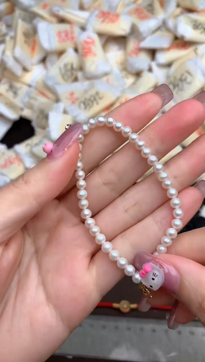 【闪购商品】淡水珍珠手绳银S925镶嵌—