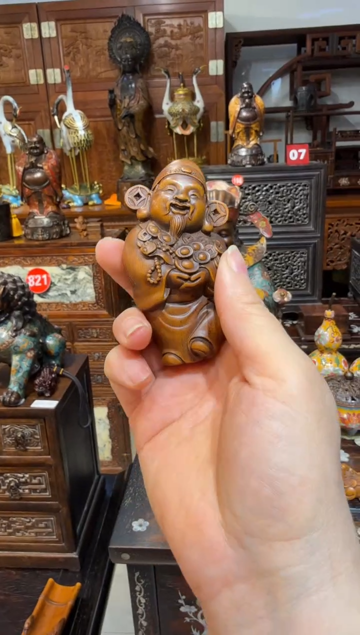 木黄杨木财神68.888888888