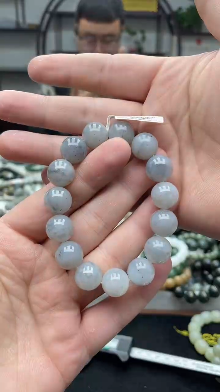 未镶嵌手串和田玉新疆青花14