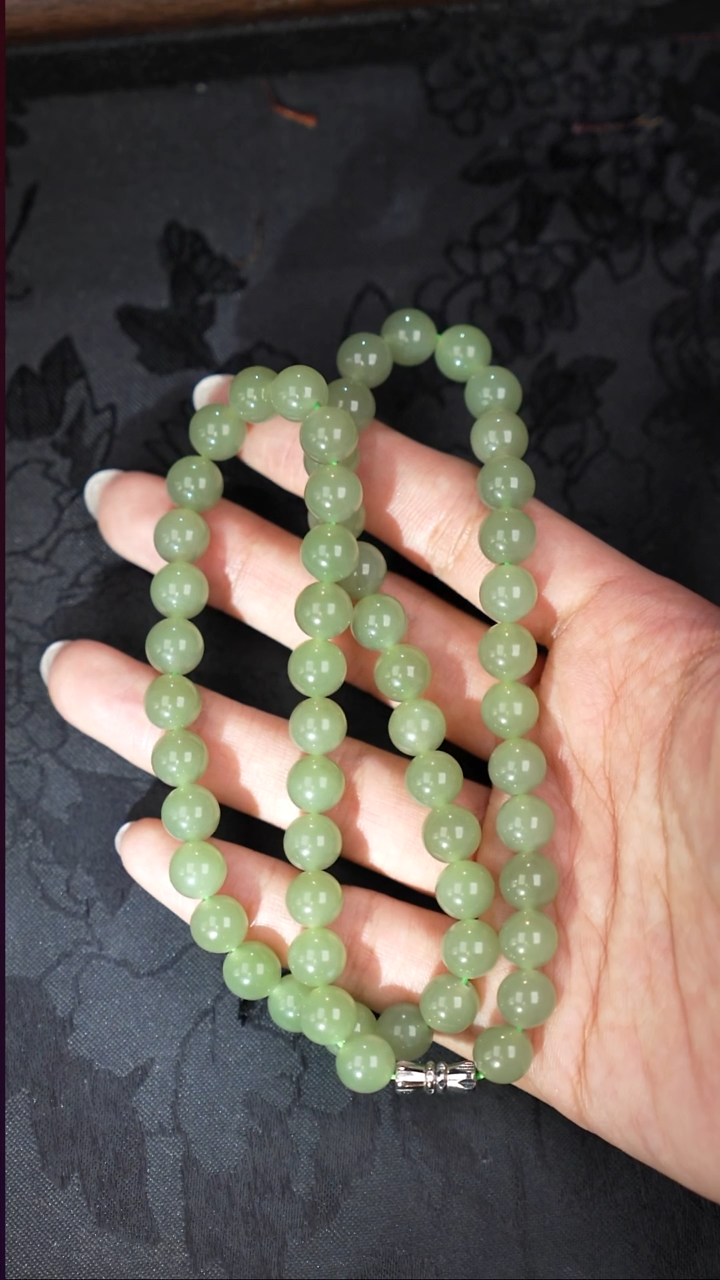 项链未镶嵌和田玉8mm工厂抛货 不退不换 多样性发其1