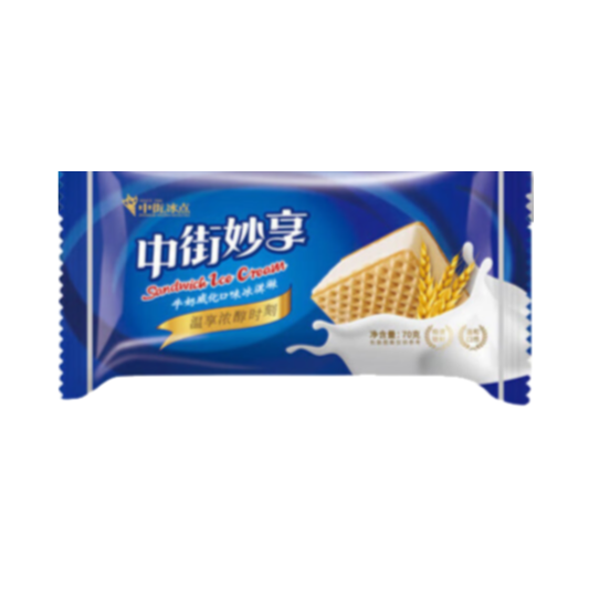 中街妙享冰淇淋牛奶威化口味 70g
