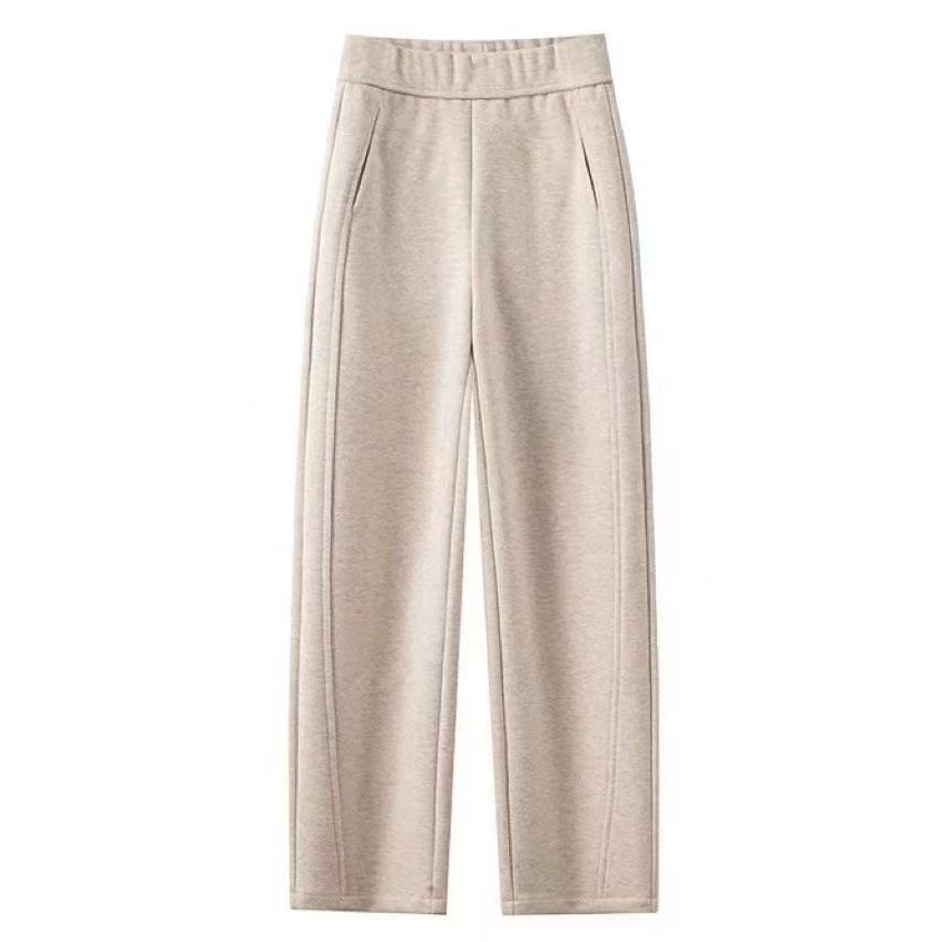 【现货+羊毛蚕丝加绒】顶！绵羊毛桑蚕丝/垂坠抗皱防勾丝秋冬休闲裤