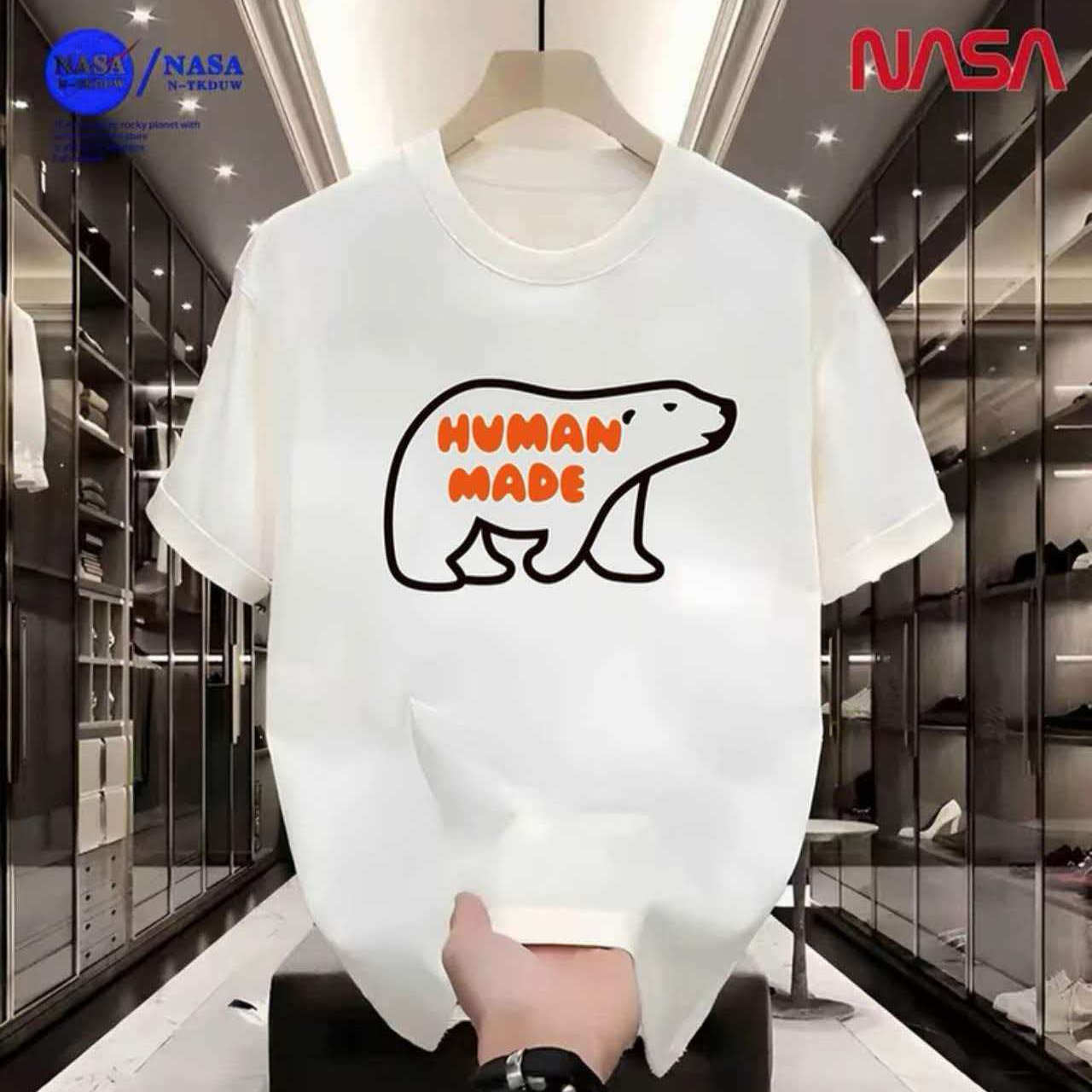 J-65NASA联名纯棉夏季圆领短袖T恤微宽松时尚男女同款休闲百搭