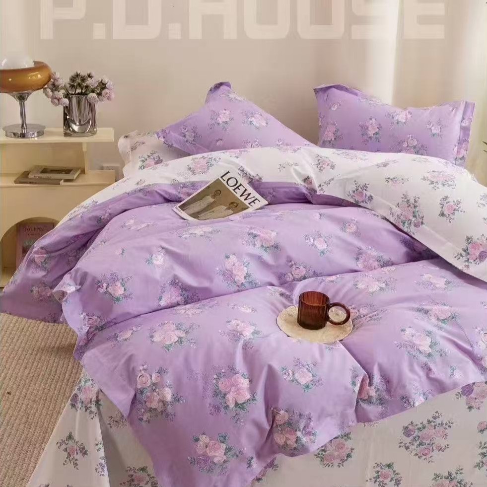 花颜绽放 | 李李纯棉定制 亲肤 斜纹棉床品 高支高密四季