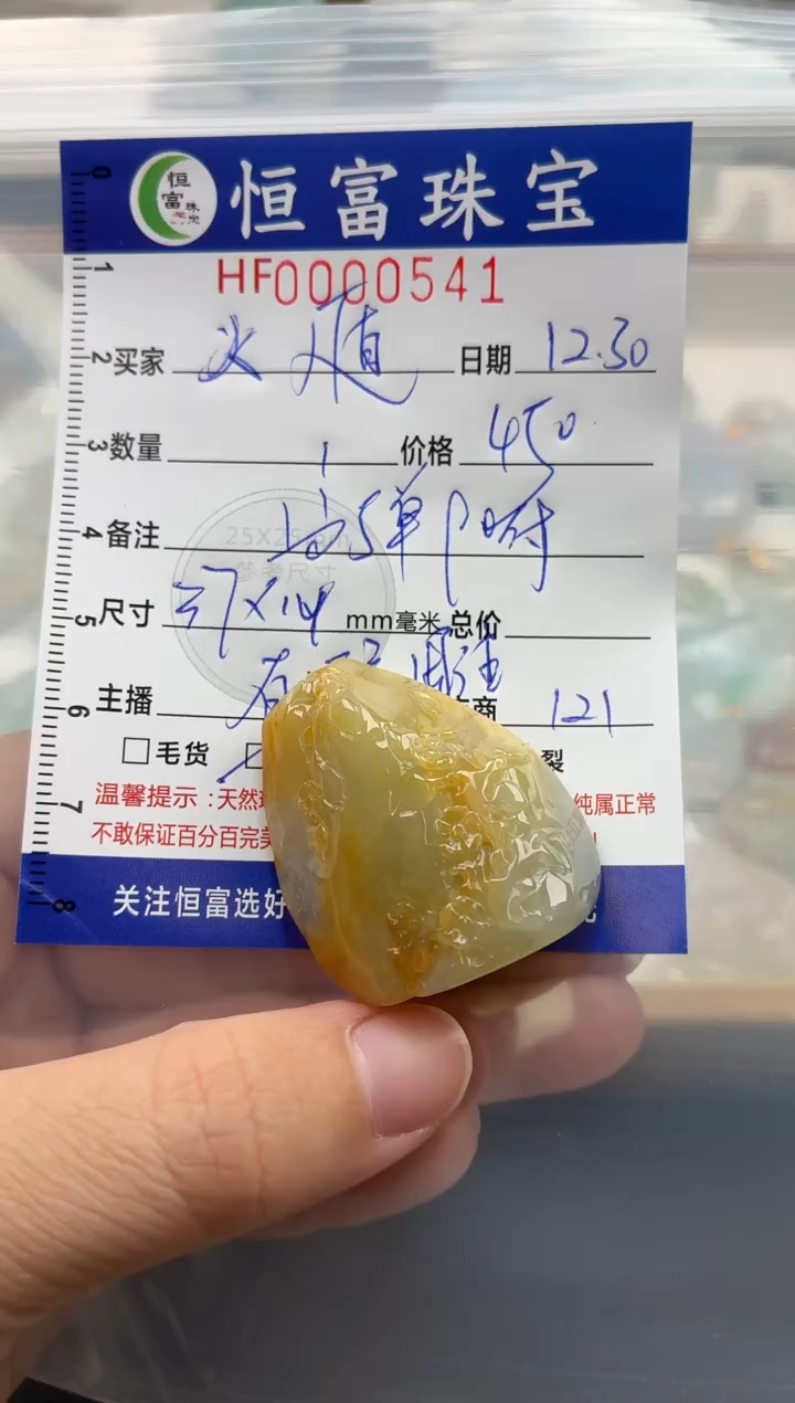 颈饰未镶嵌翡翠火****的翡翠挂件（有避雕）541