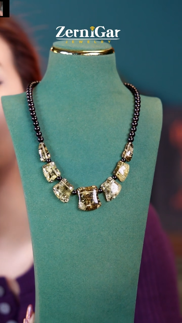 【闪购商品】琥珀颈饰未镶嵌天然琥珀项链