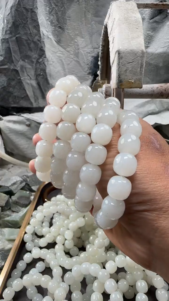 颈饰未镶嵌和田玉手串多样性拍一发一件冷白12
