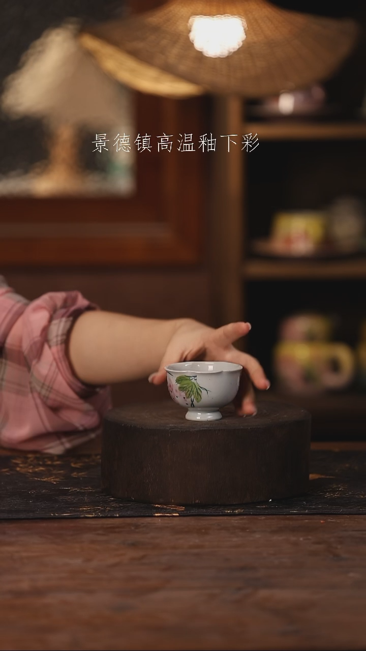 陶瓷景德镇高温釉下手绘陶瓷378