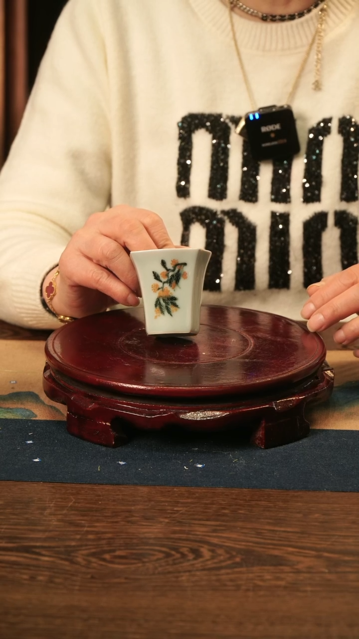 【闪购商品】釉中彩 四方杯（桂花