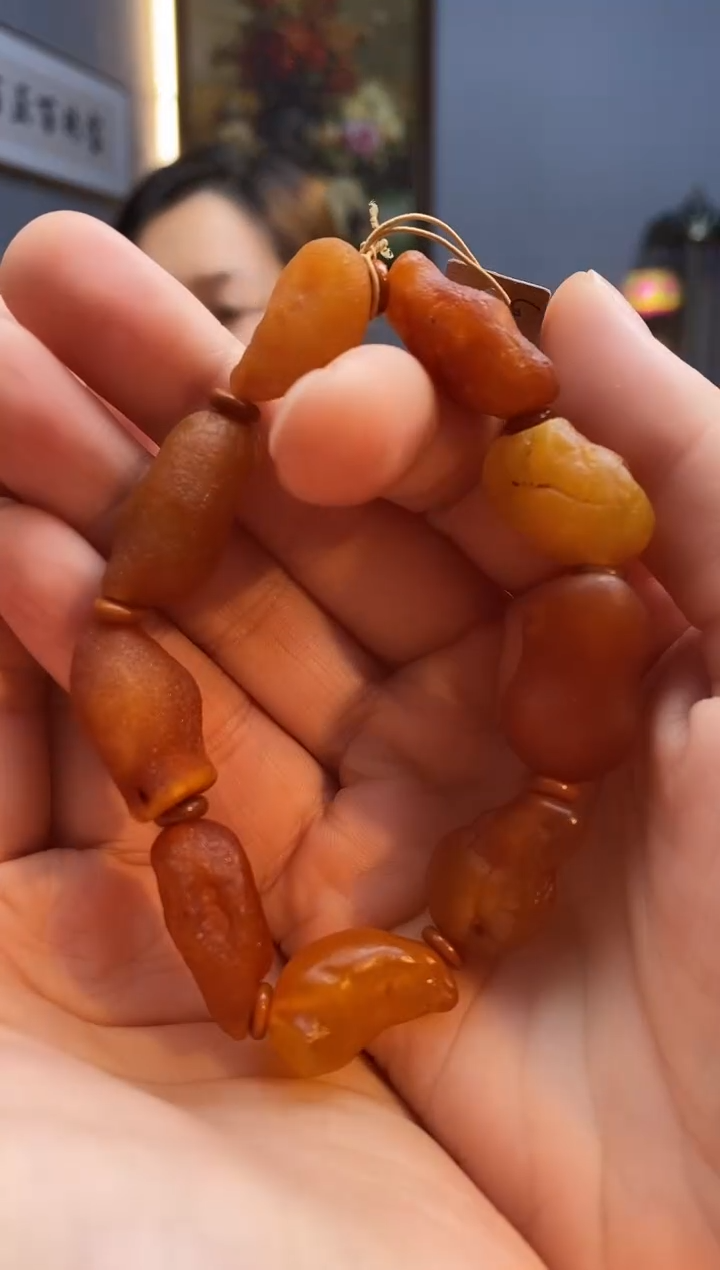 手链琥珀未镶嵌手串
