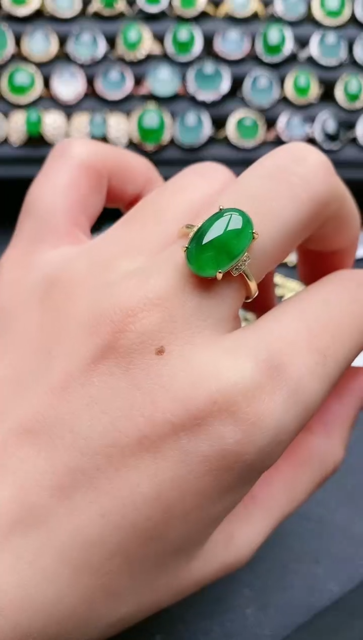 【闪购商品】翡翠戒指银S925镶嵌11111111