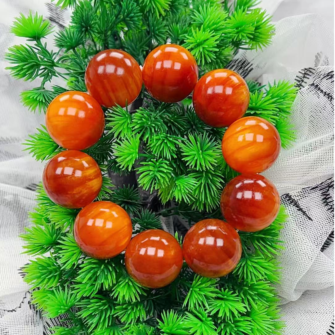 1485-帝王血龙木2.5cm单圈手串