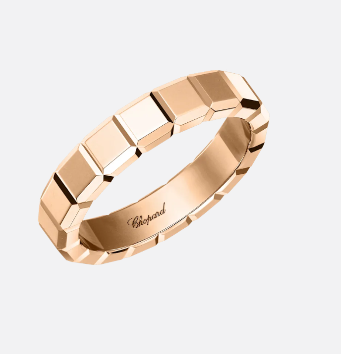 99新 Chopard/萧邦 萧邦 18k金 宽版  戒指 小冰块