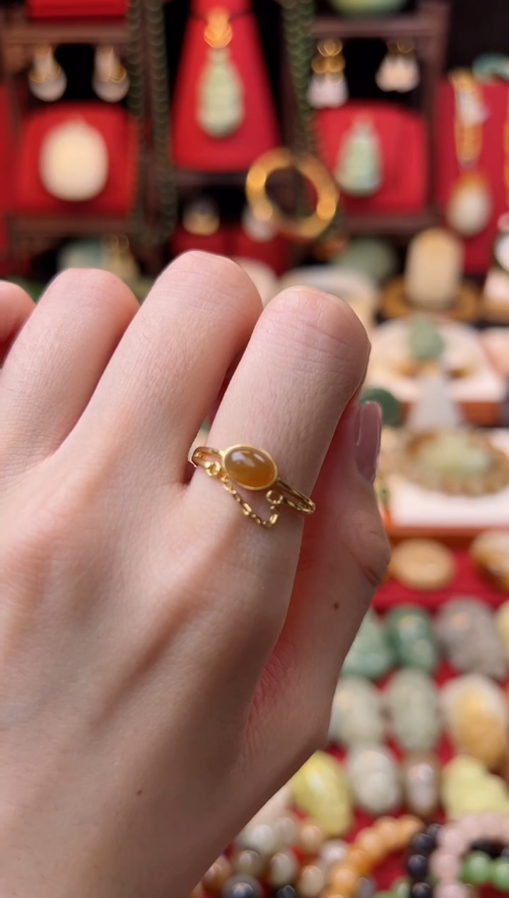 【闪购商品】和田玉戒指银S925镶嵌福利