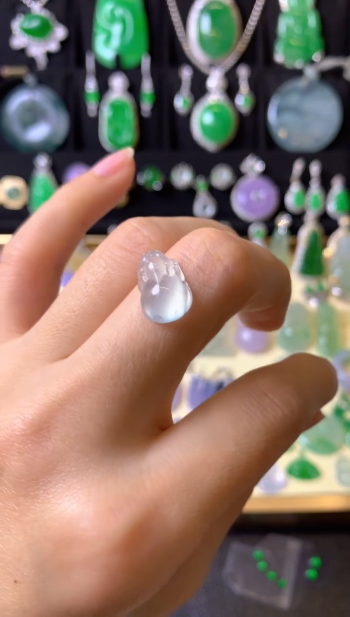 【闪购商品】定制翡翠未镶嵌1裸玉（客户意向镶嵌）