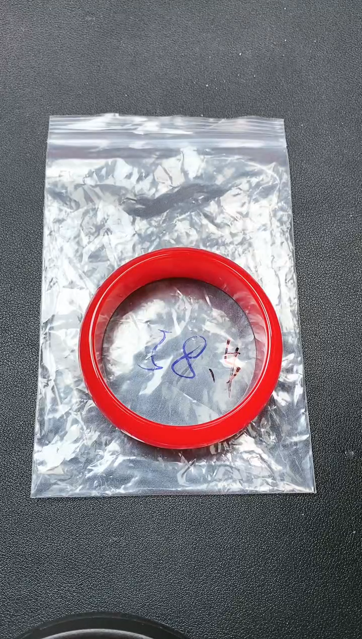 【闪购商品】玛瑙/玉髓手镯未镶嵌血胆金莲宽版手镯圈口58.5