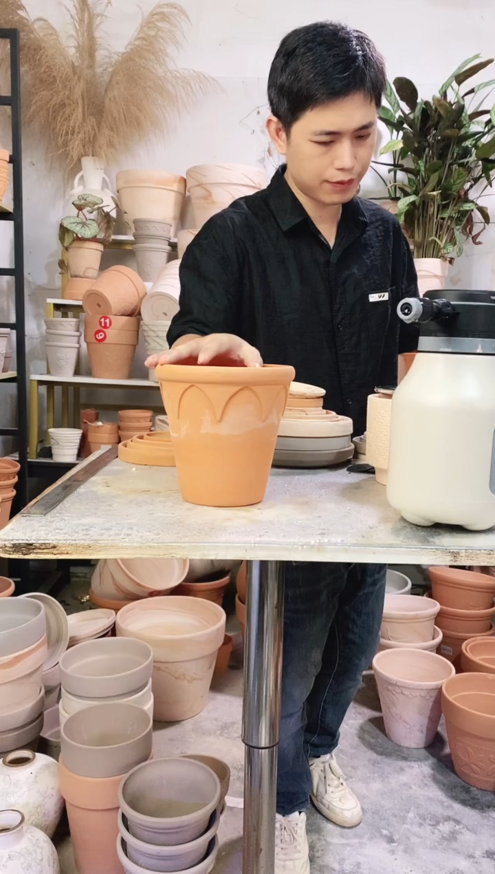 瑕疵无售后18*17红陶皇冠 1盆无托