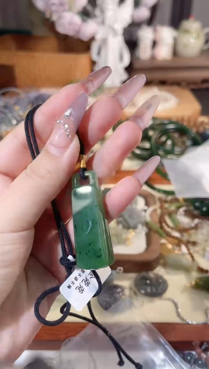 项链未镶嵌和田玉多样性发其一孤品默认微瑕