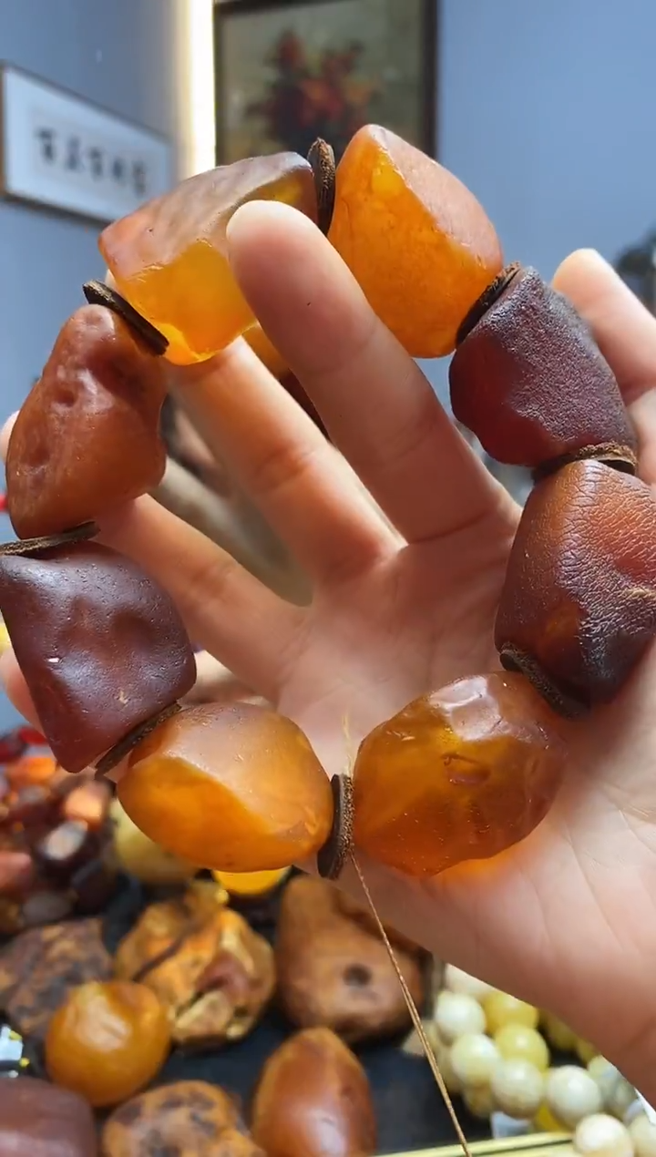 手链琥珀未镶嵌手串