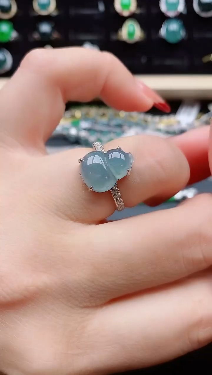 【闪购商品】翡翠戒指银S925镶嵌31231