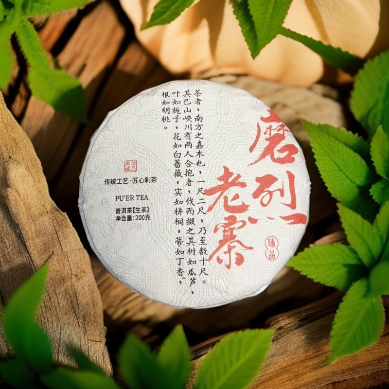 2025年 磨烈老寨  普洱茶生茶  200g饼