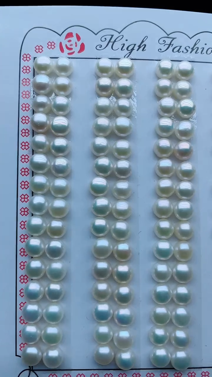 银S925镶嵌淡水珍珠耳饰耳钉多样性发其二