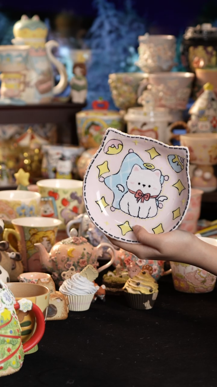 其他陶景德镇釉下彩手绘设计师款陶瓷