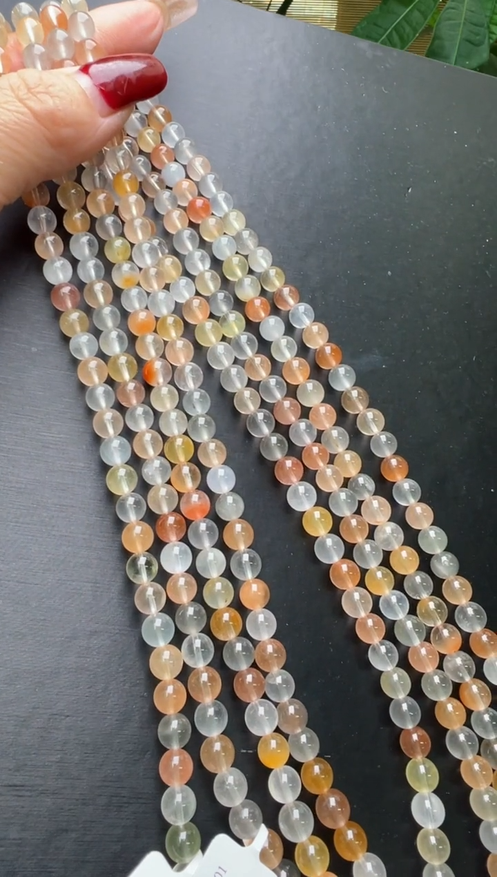 【闪购商品】水晶手串未镶嵌彩兔毛多圈手串多样性发一X37841