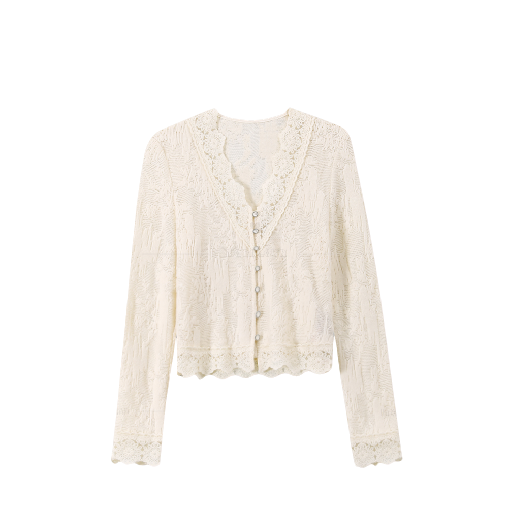 【封后轻奢设计】新款法式田园风刺绣内搭上衣8955031